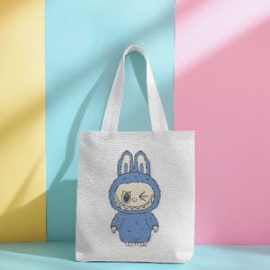 Labubu Bunny Blue Tote Bag