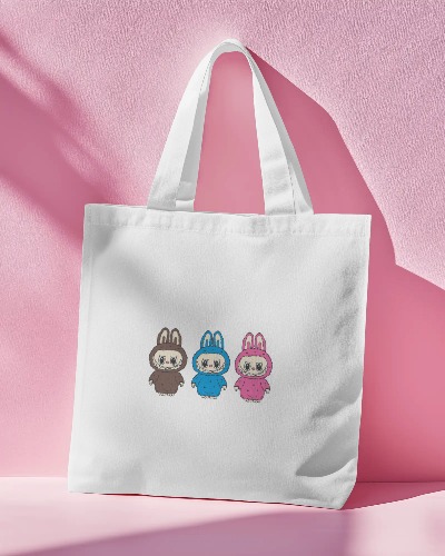 Labubu Trio Tote Bag