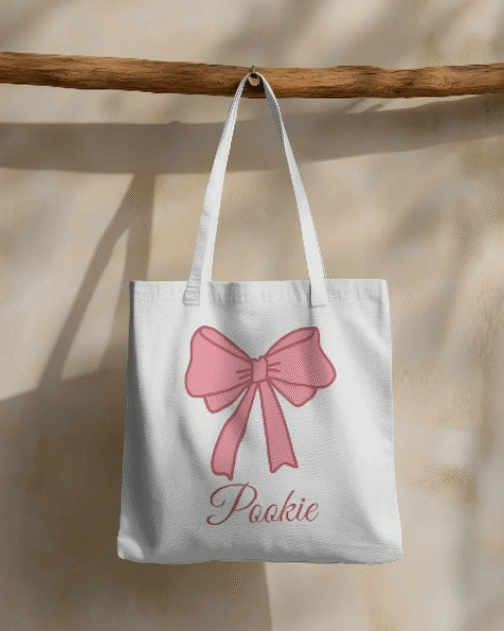 Pookie Bow Tote Bag