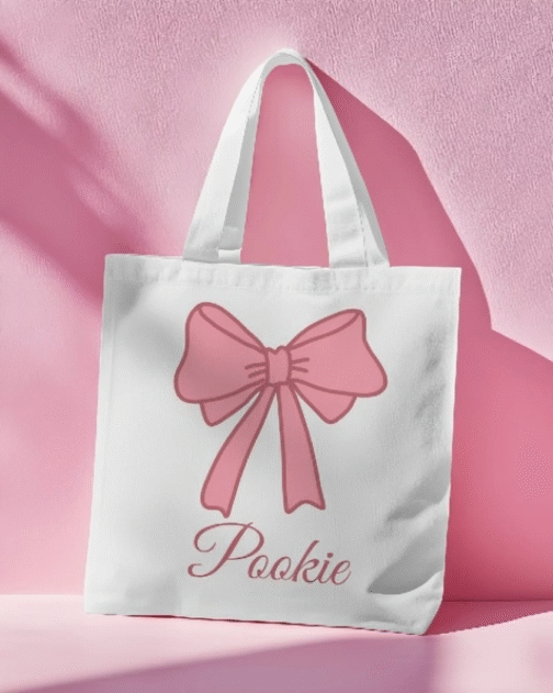 Pookie Bow Tote Bag - Image 2