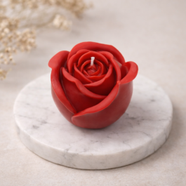 Handcrafted Rose Candle