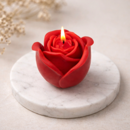 Handcrafted Rose Candle
