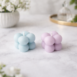 Pastel Bubble Candle Set