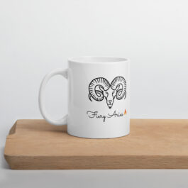 Fiery Aries Ceramic Mug