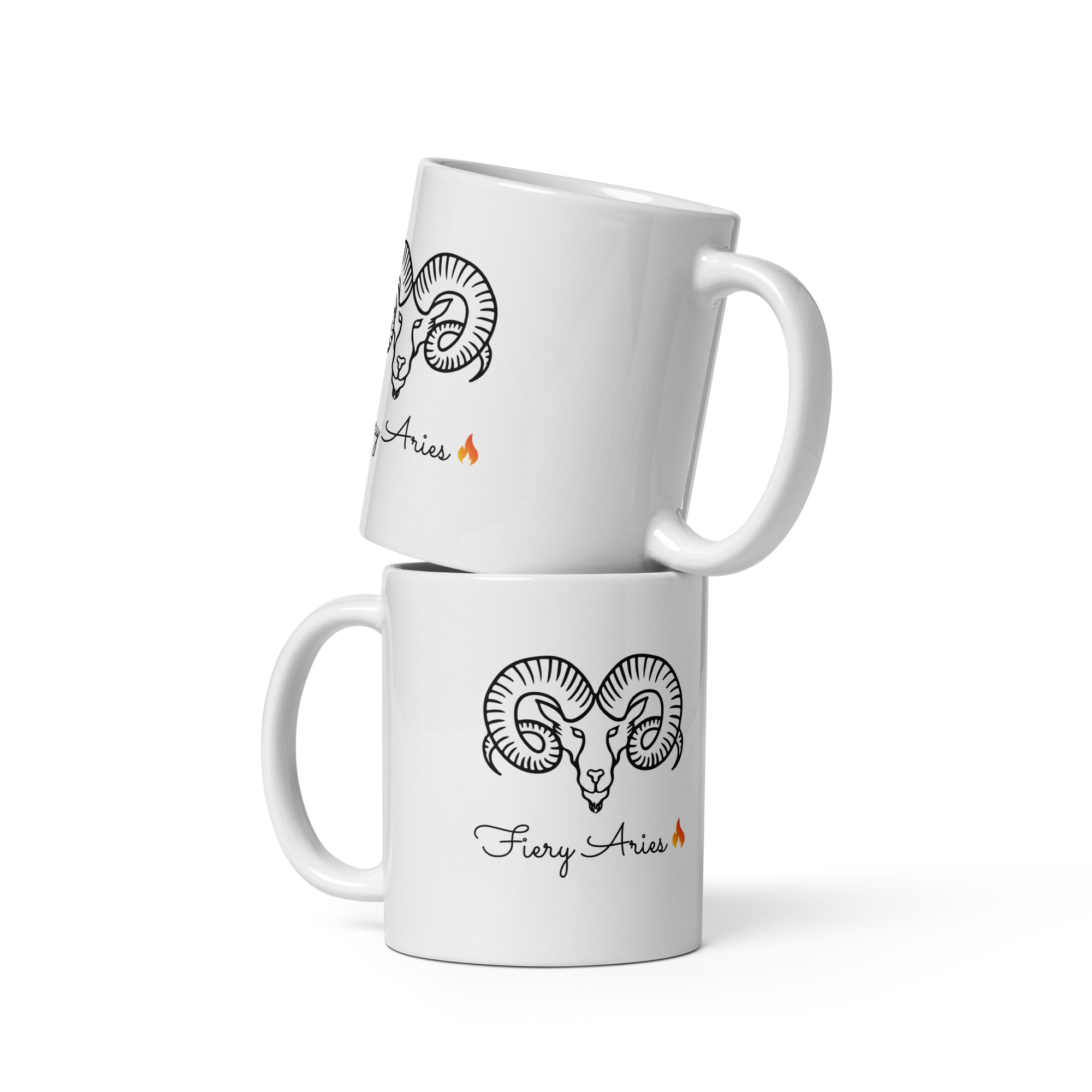Fiery Aries Ceramic Mug - Image 2