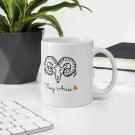 Fiery Aries Ceramic Mug