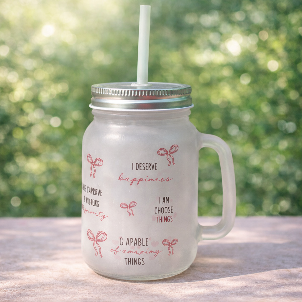 Self Love Sips Glass Jar - Image 3