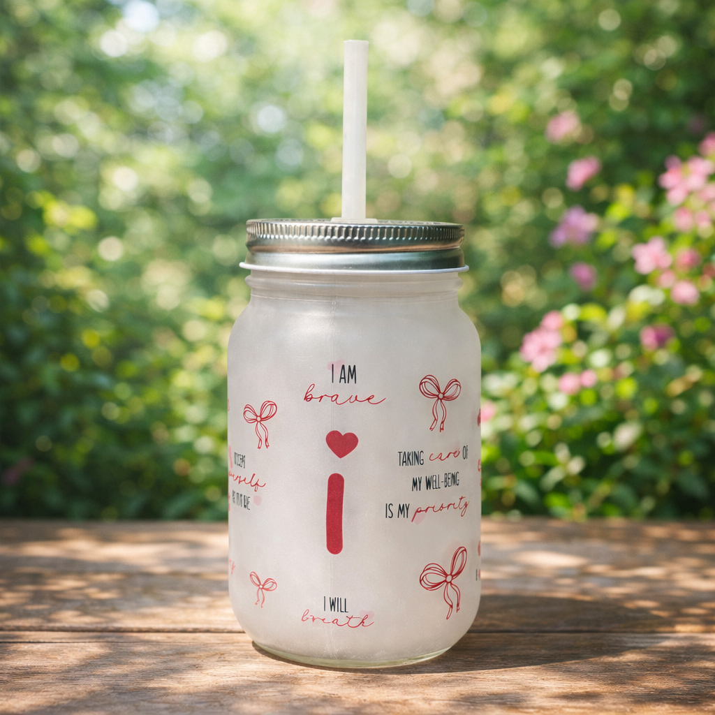 Self Love Sips Glass Jar - Image 2