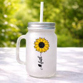 Sunlit Faith Glass Jar