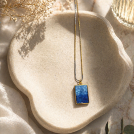 Ocean Blue Resin Pendant