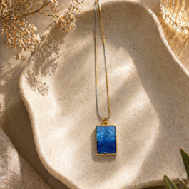 Ocean Blue Resin Pendant
