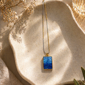 Ocean Blue Resin Pendant