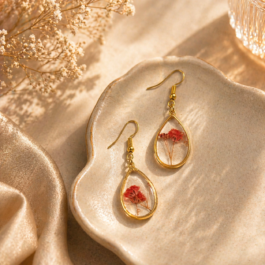 Blossom Drop Resin Earrings