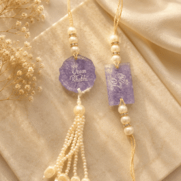 Personalized Resin Couple Rakhi
