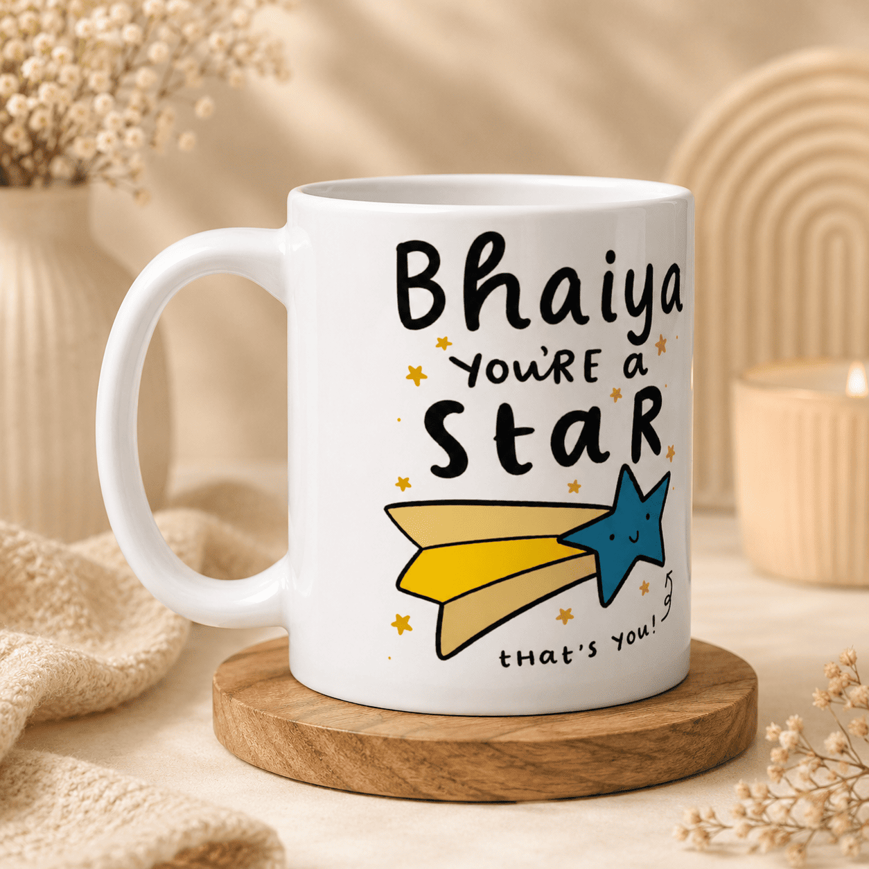 Bhai Bhabhi Ceramic Mug Set - Grab n Gift ChatGPT Image Aug 17 2026 04 29 01 PM