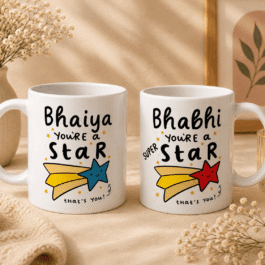 Bhai Bhabhi Ceramic Mug Set